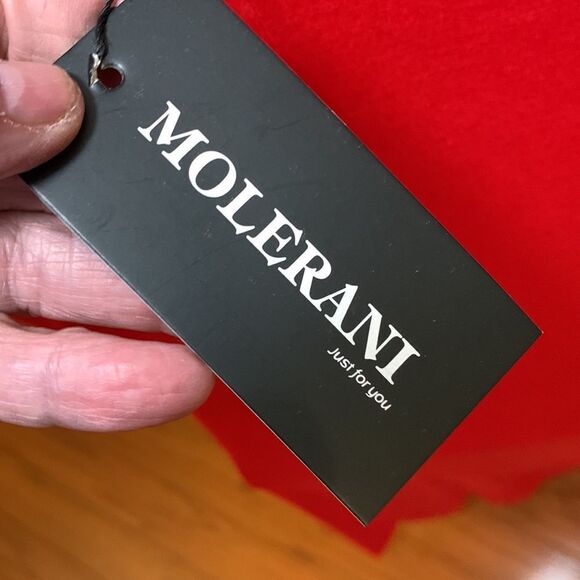 Molerani Size Small long sleeve red dress - Picture 5 of 8